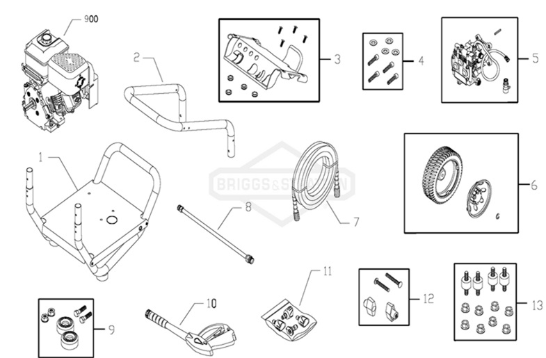 Briggs & Stratton pressure washer model 020274 replacement parts, pump breakdown, repair kits, owners manual and upgrade pump.